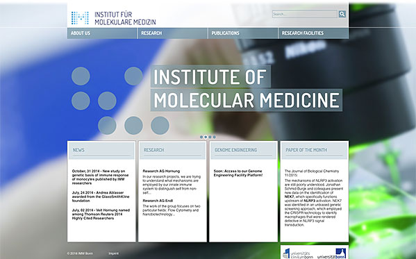 Institut für Molekulare Medizin - CORPORATE DESIGN